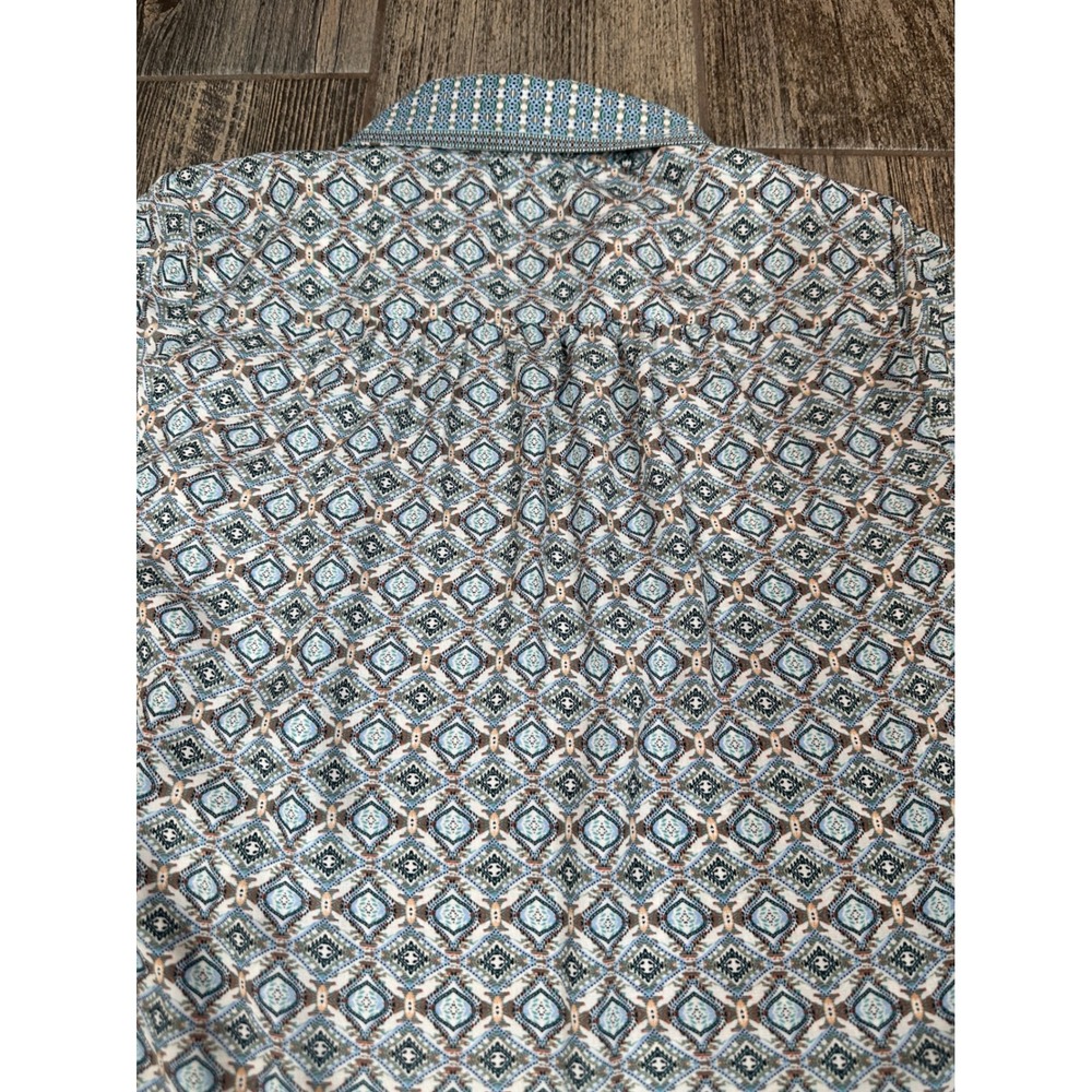 Max Studio Blue Patterned Blouse - Picture 10 of 10